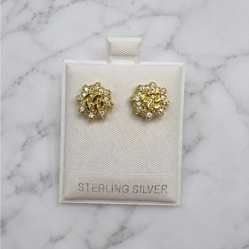 925 Sterling Silver 0.60CTW MOISSANITE Nugget Screw Back  Stud Earrings